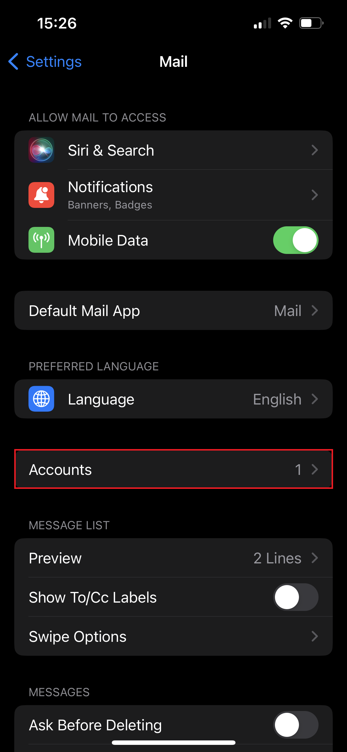Configure Mail App on iOS Mobile Device (iPhone, iPad) – Comcast Web ...