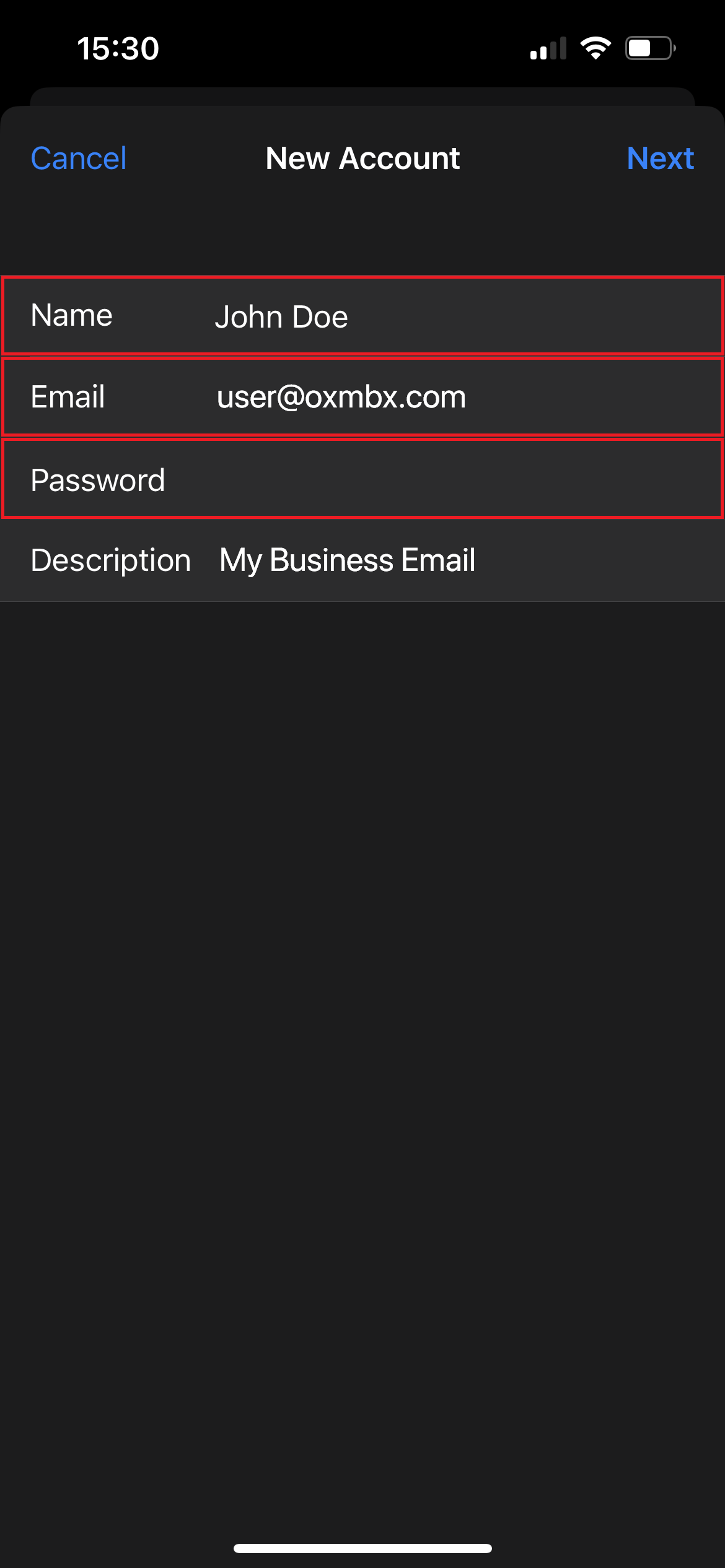 Configure Mail App on iOS Mobile Device (iPhone, iPad) – Comcast Web ...